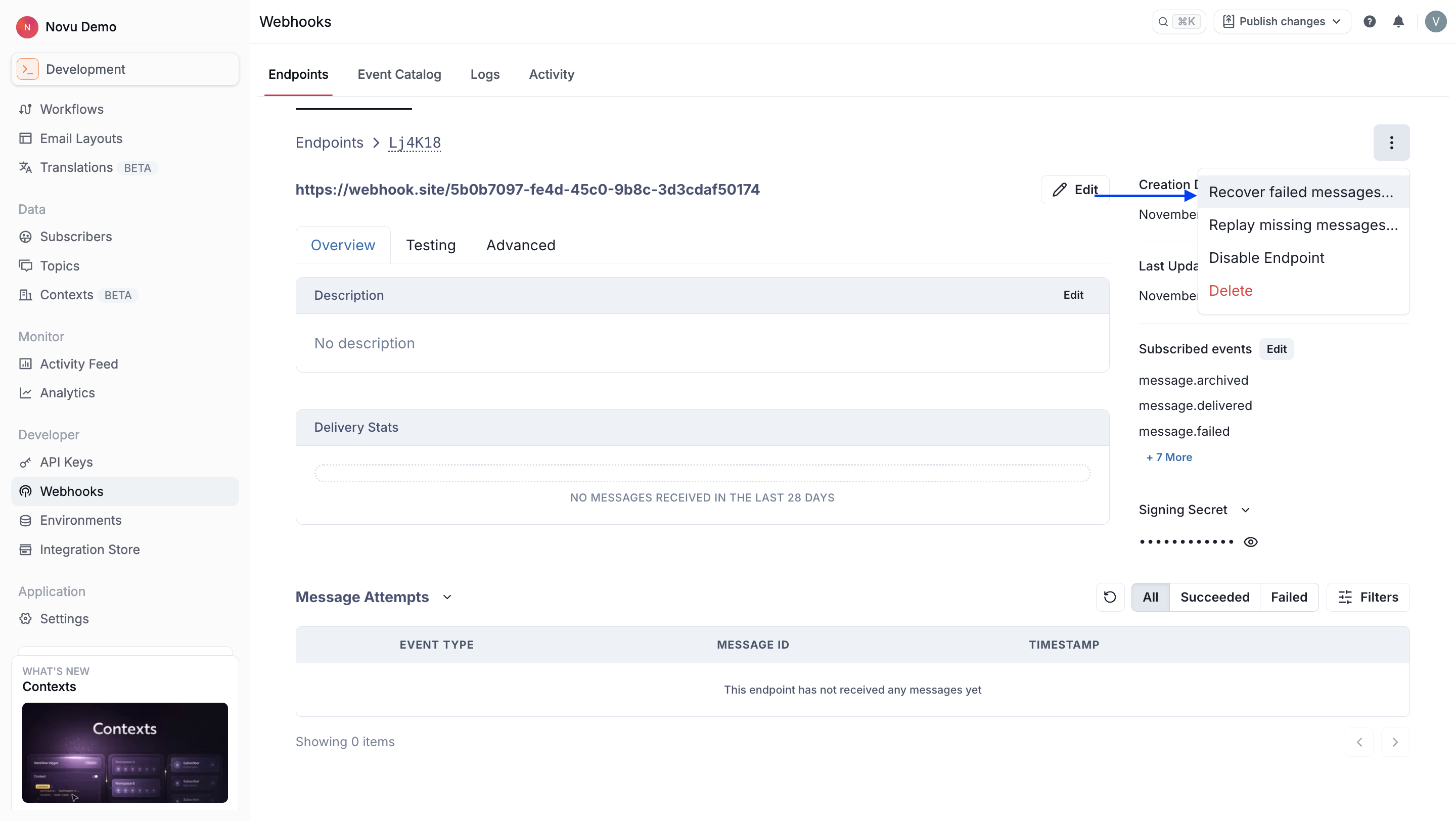 Recover all failed messages